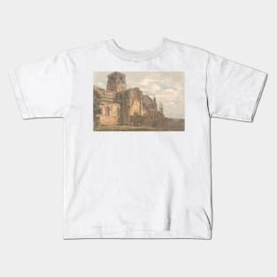 Carlisle Cathedral, Cumberland, from the South-West by Thomas Girtin Kids T-Shirt